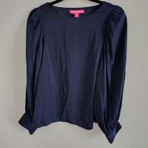 Lilly Pulitzer Navy Blue Women's Top